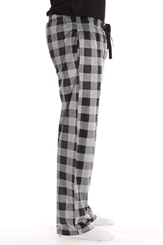 #followme Ultra Soft Fleece Men's Plaid Pajama Pants with Pockets2