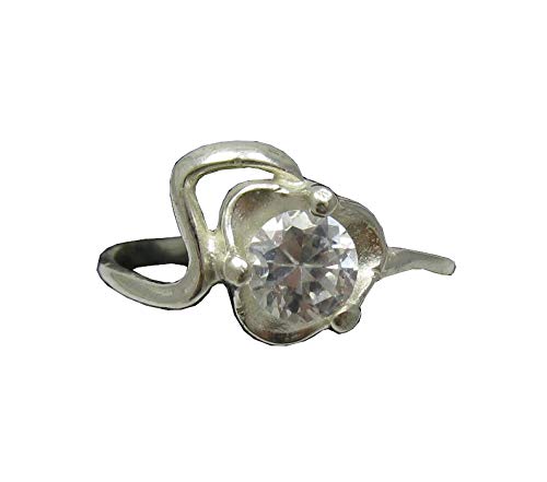 Bague argent massif 925 et brillant solitaire d'exception pour femme