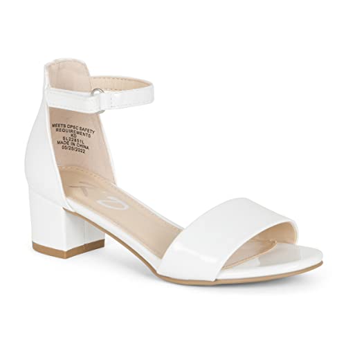 NILZA Girls/Kids/Children - Wide band Comfortable Sole with Ankle Strap Block Heel Sandals Shoes3