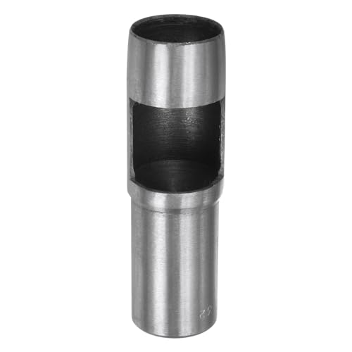 sourcing map Hollow Punch for Leather 32mm Round Hole Punch Tool for Belt Puncher Carbon Steel Single Punch for Watch Belts Cut Leather Craft Rubber Paper Fabric Plastic Soft Material