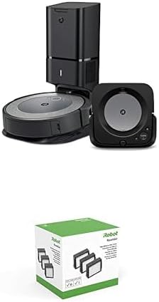 Bundle of iRobot Roomba i3+ EVO (3550) Robot Vacuum and Braava Jet m6 (6113) Robot Mop w/iRobot Authentic Replacement Parts - 3-Pack High-Efficiency Filter