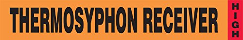 Marqueur vinyle Récepteur High noir et rouge pour signalisation industrielle claire