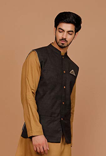 Elina fashion Men's Cotton Indian Nehru Jacket || Designer Bandhgala Jodhpuri Sleeve Less Waistcoat ONLY2