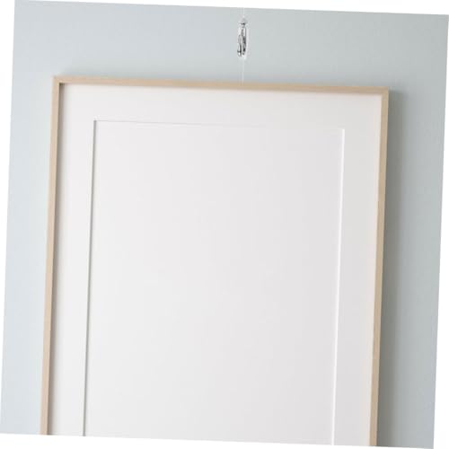 Image of 4Sets Adjustable Picture Hanging Wire Kit Rope with Hooks for Art Photos and Mirrors Easy Installation Picture Rail Hardware for Home Decor