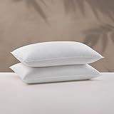Sobel Westex: 2 Pack Hotel Sobella Bed Pillows for Sleeping | Side Sleeper Pillow | Hotel Quality, 300 TC, 100% Cotton Case | Hypoallergenic, Soft, Machine Washable (2 Pack) (Standard (2 Pack))