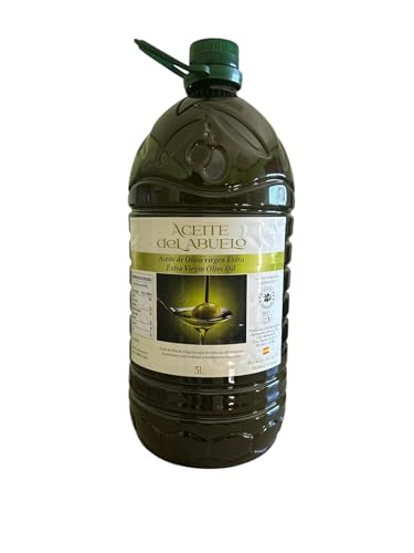 Aceite de Oliva Virgen Extra 5L | ACEITE DEL ABUELO | NUEVA COSECHA 25/26 | Calidad gourmet | Monovarietal Hojiblanca o Picual | Procedente de la Sierra Sur de Sevilla.