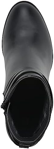 WHITE MOUNTAIN Women's Shoes Teaser Block Heel Bootie, Black/Smooth, 8.5 M | Image 5