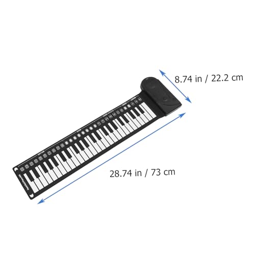 CIMAXIC 1 Jeu De Piano À 49 Touches Piano Enfant Claviers De Piano pour Enfants Piano pour Enfants Clavier De Musique Pianos Roulés À La Main Piano Éducatif Enroulable Piano À Clavier - Les Beatles, Paul McCartney, John Lennon, RIngo Starr, George Harrison CIMAXIC 1 Jeu De Piano À 49 Touches Piano Enfant Claviers De Piano pour Enfants Piano pour Enfants Clavier De Musique Pianos Roulés À La Main Piano Éducatif Enroulable Piano À Clavier – Image 3