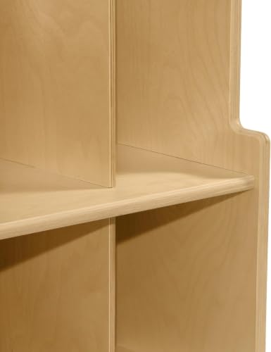 Image of Contender 8-Section Coat Locker with Bench & Cubby Storage, Classroom Wooden Backpack Cubby Storage Organizer with Hooks for Kids Room, Daycare [Comes Fully Assembled]