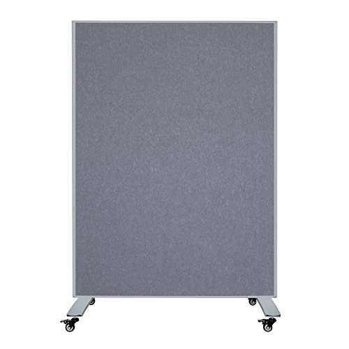 Paroi de séparation antibruit grise 120x160cm pour stopper le bruit en open space