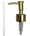 Antique Gold Finish Plating Lotion Dispenser Replacement Pump (Newer Model)