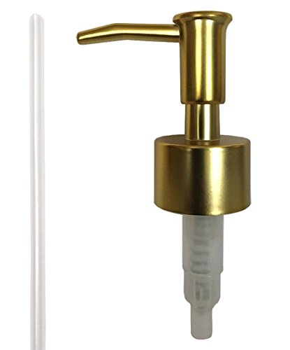 Antique Gold Finish Plating Lotion Dispenser Replacement Pump, 28/400, 2CC.
