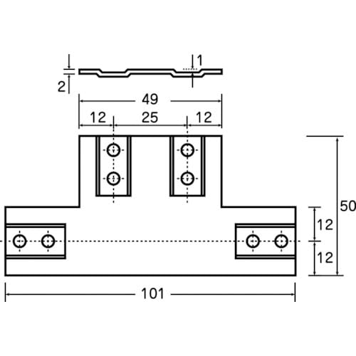 Image of TRUSCO AFK-7 Reinforced Hardware for 1.0 inch (25 mm) Aluminum Frames, LT Type