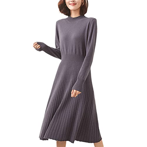 Robe pull ample cachemire femme pour un hiver cocooning et élégant au bureau