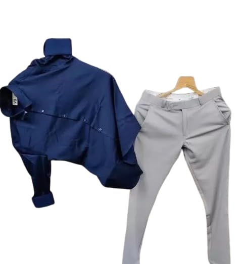 Men's Cotton Solid Full Sleeves Regular Fit Casual Shirt and Pant