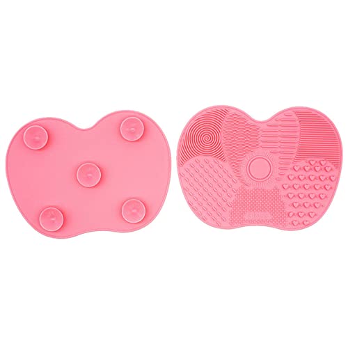 Enakshi Portable Brush Cleaner Pad Foldable Professional Reusable Scrubber Mat Pink |Health & Beauty | Makeup | Makeup Tools & Accessories | Brush Cleaners