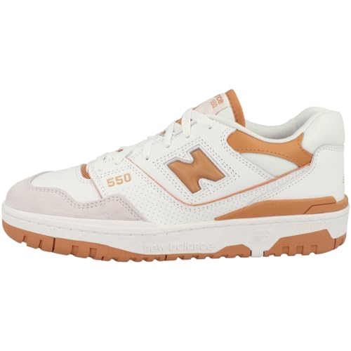 Orange / White New Balance 550