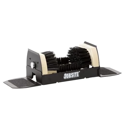 Jobsite Boot Scrubber - Outdoor Shoe Scraper Cleaner Brush - Extra Wide