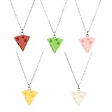 Ranuw Cute Cheese Pendant Necklace Alloy Material Cheese Pendant Choker Perfect Accessory for Parties and Special Occasion Simulation Cheese Pendant Choker - Image 9
