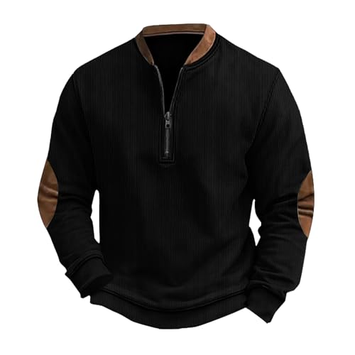 Men's Slim Fit Zip Up Hoodless Sweatshirt Lightweight Breathable Long Sleeve Pullover Casual Streetwear Tops For3