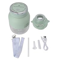 OVAQUIXI Mini Tragbarer Elektrischer Tassenmixer für Outdoor-Sport, Wasserflasche aus PP-Material mit Doppeltem Verwendungszweck (hellgrün)
