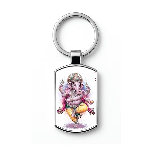 Image of Premium Printed Metal Keychain for Men & Women | High-Definition Artwork Print | Durable Key Ring for Car, Bike, Home & Office Keys | Stylish Decorative Key Holder Gift