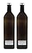 Produktbild 2x grün-braune Glasflasche 1000ml, Ölflasche inkl. 2 Beschriftungsetiketten