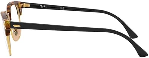 Miniatura 4 de Ray-Ban RX5154 Clubmaster Gafas 100% Auténticas (1.929 in, Havana con montura dorada)