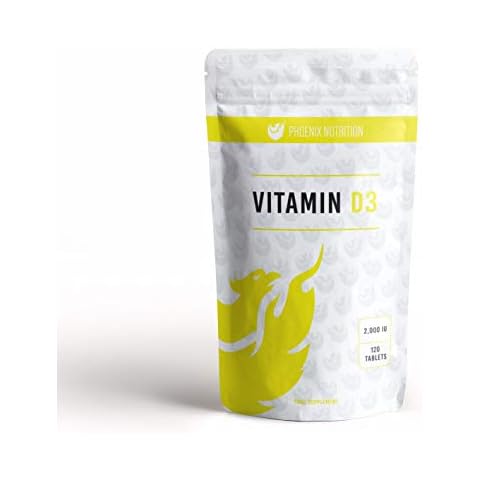 Vitamin D3 2000IU (50mcg) x 360 Tablets by Phoenix Nutrition Cover
