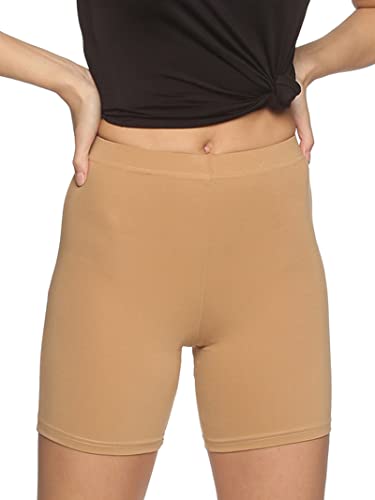 Image of OUTFLITS Ladies Cycling Shorts| Under Dress | Yoga Shorts | Workout Shorts | Running Shorts | Exercise Shorts | Gym Shorts for Womens