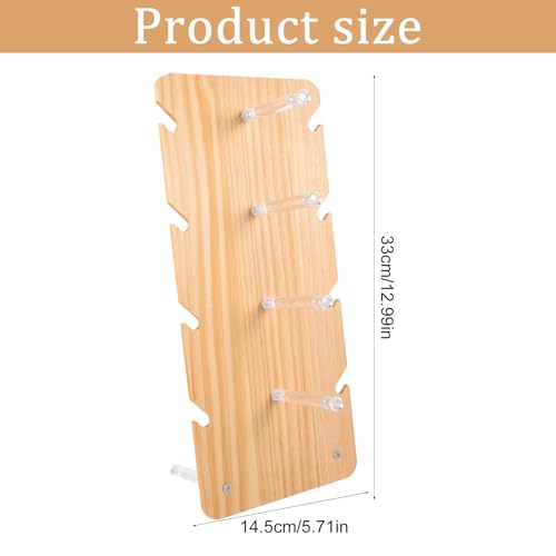 Techchii Brillenständer für Mehrere Brillen, Brillenaufbewahrung Ständer Holz, Sonnenbrillen Organizer Tragbar Brillen Ständer, Geeignet für Schreibtisch, Frisiertisch, Schreibtisch, Schlafzimmer