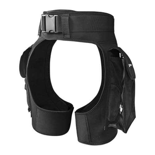 rockible Wetsuit Pants 3mm Neoprene Adjustable Waist Band Quick Dry Diving Shorts Wetsuit Shorts for Underwater Swimming Snorkeling, L XL