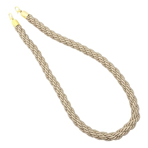 Corde de contrôle des foules robuste en jute naturelle tressée de 28 mm pour poteau