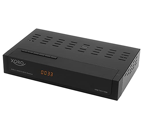 Decodificador digital terrestre HD Xoro HRM 7670 Pvr Dual Tuner DVB-T2/C Hevc H.265 10 bit Nuevo estándar