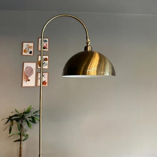 bamyum Gorkiede Métal, Moderne, E27 30 cm, Salon et Chambre, Abat-Jour Réglable, Lampadaire, Peinture Cuivre Antique