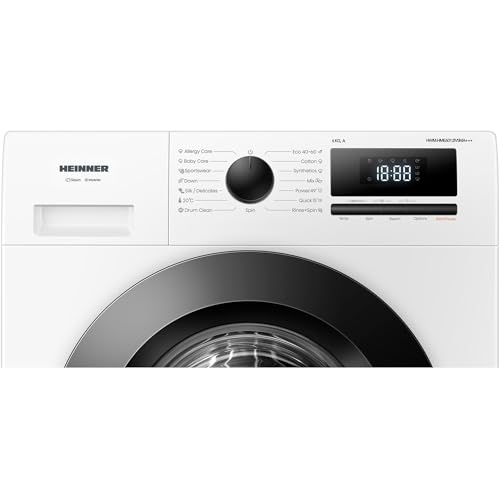 HWM-HME6012IVSMA+++ Voorlader Wasmachine 6 kg – 1200 tpm, Energiezuinige Inverter Motor voor Stil en Duurzaam Gebruik, 15 Wasprogramma’s voor Katoen, Wit Design, 5 Jaar Garantie - Afbeelding 5