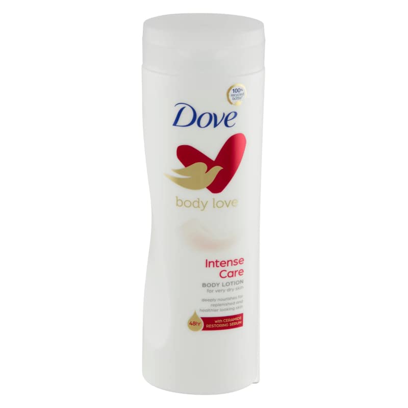 Dove Loción corporal - Intense Care - con suero de restauración de ceramida - Pack de 3 unidades (3 x 400 ml)