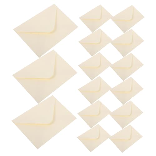 NUOLUX 100個シンプル無地信封 米白色 グリーティングカード用 封筒 ビジネスメール対応 結婚式 卒業式 誕生日 パーティー用