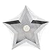 Meri Meri, Silver Foil Star Plates, Birthday, Party Decorations, Dinnerware - Pack of 8