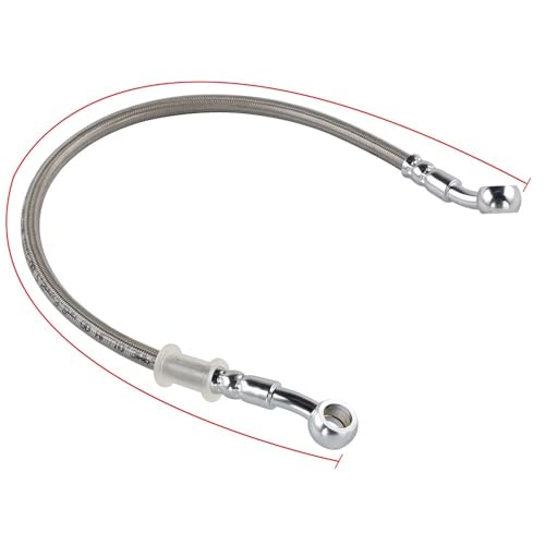 Tuyau d'huile de frein M10 en acier tressé 45cm pour moto EXC