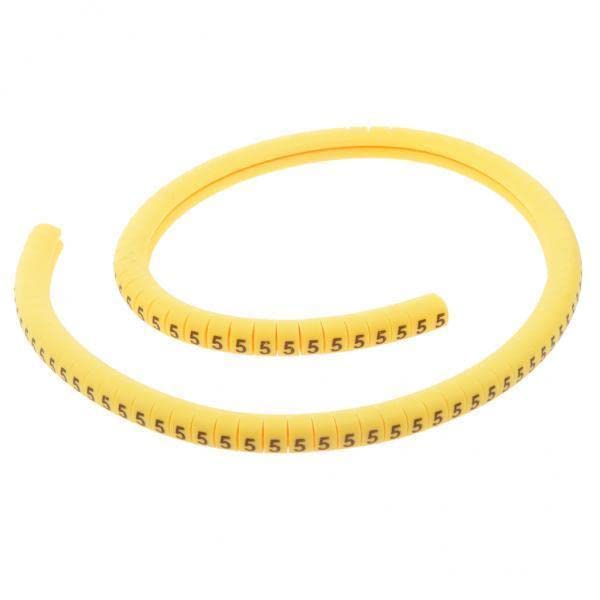 VELURA 3x100x Yellow Cable Wire Markers Identification Lables Tags Managment Number 5|Business & Industrial | Electrical & Test Equipment | Other Electrical & Test Equip.-picture-13