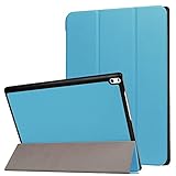 for Lenovo Tab 4 10 Plus TB-X704F Folio Stand Leather Case, Ultra Slim Lightweight Cover for Lenovo Tab4 10 Plus TB-X704L TB-X704N TB-X704V TB-X704Y MotoTab TB-X704A 10.1" (Light Blue) -  Zrengp