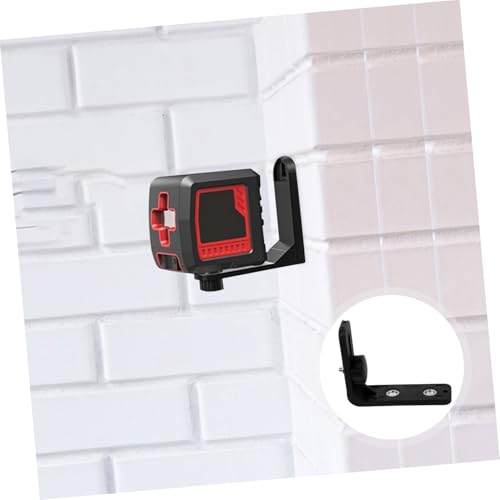 Soporte de pared para nivel magnético Holibanna ligero de plástico negro 7