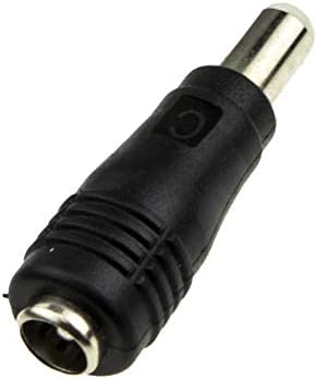 kenable CCTV 5.5mm x 2.1mm Female Socket to 2.5mm Male Plug DC Power Adapter Converter [2.1mm Socket to 2.5mm Plug]
