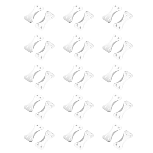 Mikinona 100pcs Aluminum Alloy Bandage Fastening Clips for Sports Outdoor Use Portable Four-Tooth Buckles for Quick Secure Elastic Bandage Fixation and Replacement