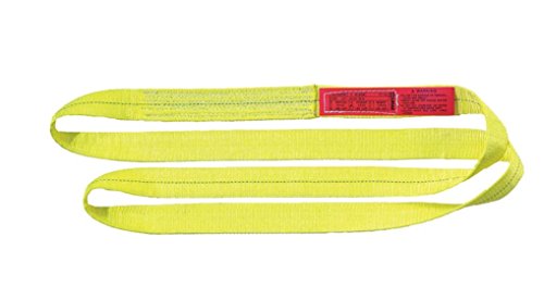 Lift-All Web Sling,Type 5,Polyester,1inW,2 ft.L, Yellow