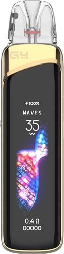 Uwell Caliburn G4 PRO Desert Gold – E-Zigarette/Vape mit OLED, 1800 mAh Akku bis zu 35 W – Modernes Pod Kit für Einsteiger...