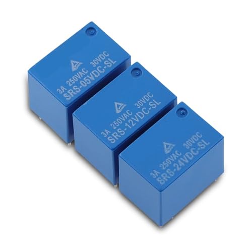 Relais SRS-05VDC-SL 3A 6 broches en lot de 5 pièces pour circuits imprimés électroniques