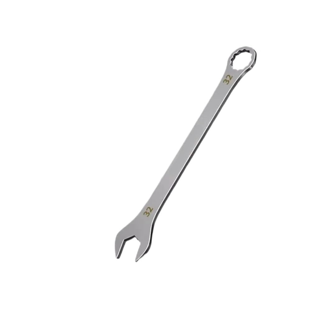 zhszzz Thin Open End Wrench 5-32mm Ratchet Spanner Multi-Function Double-end Fixed Open-end Bicycle Motorcycle Car Repair Tools(32MM)
