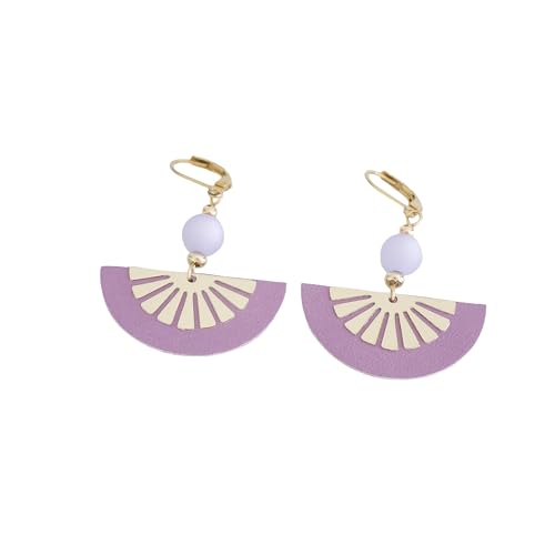 Boucles d'oreilles demi-lune en cuir le cadeau idéal pour femme